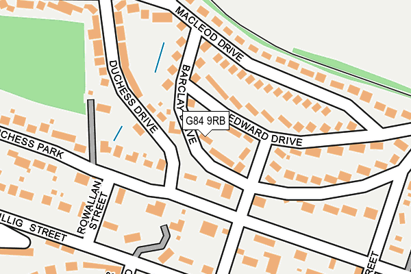 G84 9RB map - OS OpenMap – Local (Ordnance Survey)