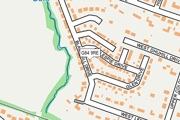 G84 9RE map - OS OpenMap – Local (Ordnance Survey)