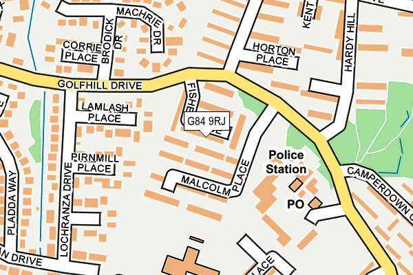 G84 9RJ map - OS OpenMap – Local (Ordnance Survey)