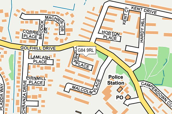 G84 9RL map - OS OpenMap – Local (Ordnance Survey)