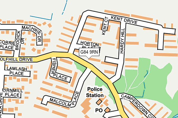 G84 9RN map - OS OpenMap – Local (Ordnance Survey)