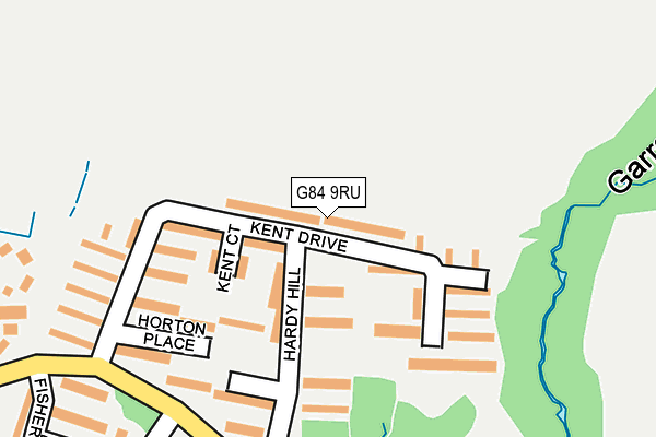 G84 9RU map - OS OpenMap – Local (Ordnance Survey)