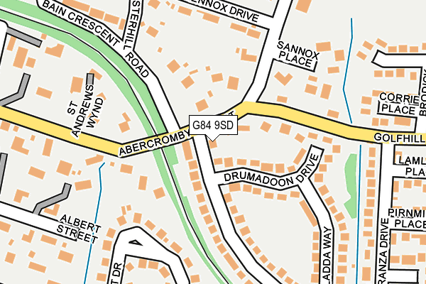 G84 9SD map - OS OpenMap – Local (Ordnance Survey)