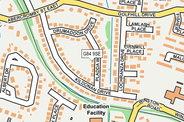 G84 9SE map - OS OpenMap – Local (Ordnance Survey)