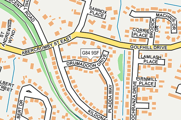 G84 9SF map - OS OpenMap – Local (Ordnance Survey)