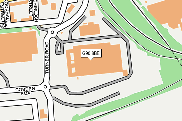 G90 8BE map - OS OpenMap – Local (Ordnance Survey)