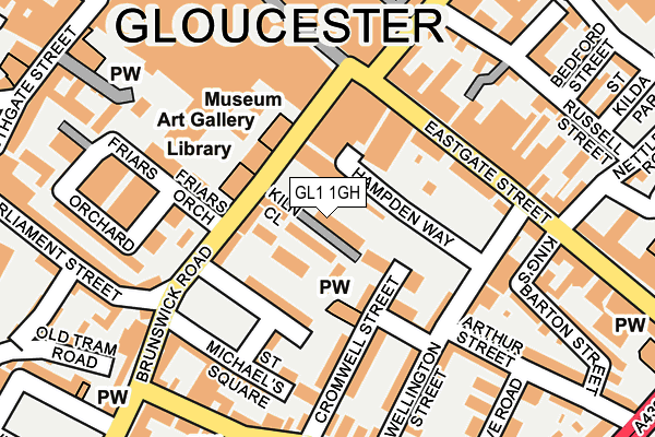 GL1 1GH map - OS OpenMap – Local (Ordnance Survey)