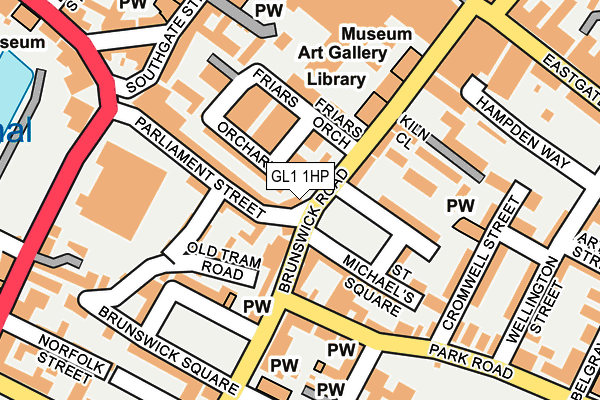 GL1 1HP map - OS OpenMap – Local (Ordnance Survey)