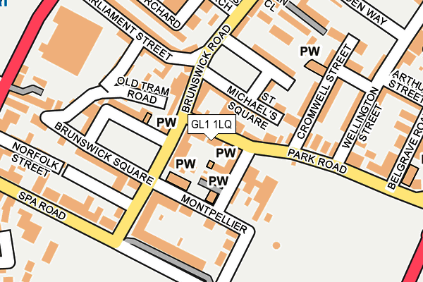 GL1 1LQ map - OS OpenMap – Local (Ordnance Survey)