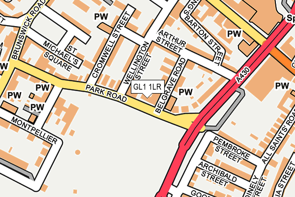 GL1 1LR map - OS OpenMap – Local (Ordnance Survey)