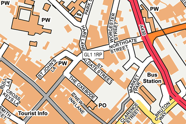 GL1 1RP map - OS OpenMap – Local (Ordnance Survey)