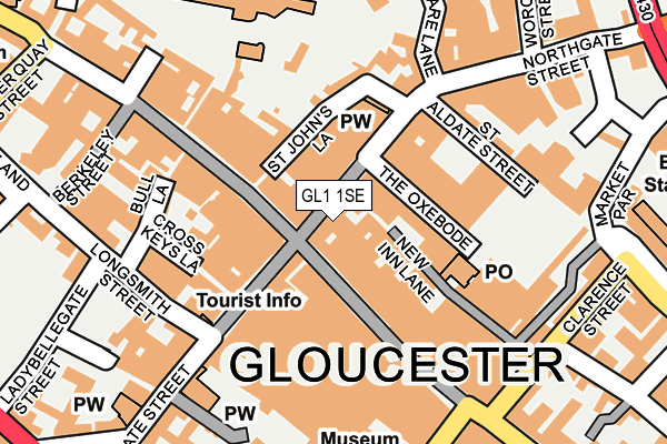 GL1 1SE map - OS OpenMap – Local (Ordnance Survey)