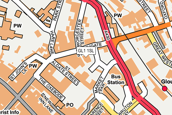 GL1 1SL map - OS OpenMap – Local (Ordnance Survey)