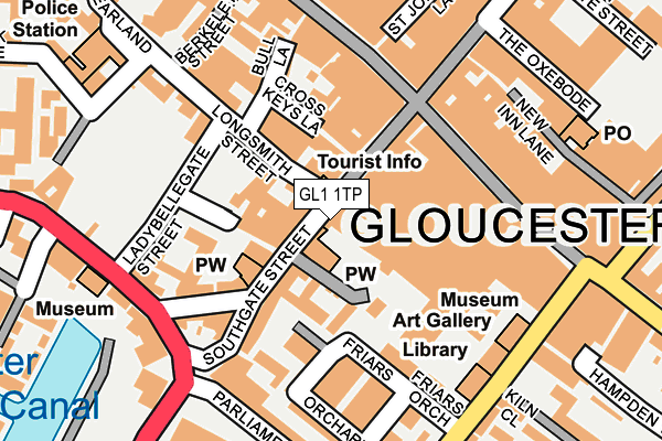 GL1 1TP map - OS OpenMap – Local (Ordnance Survey)