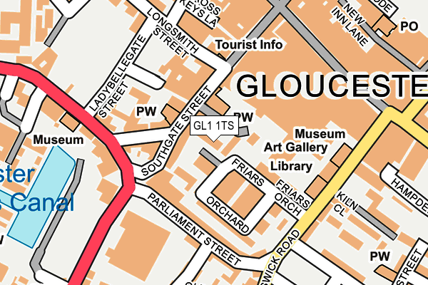 GL1 1TS map - OS OpenMap – Local (Ordnance Survey)