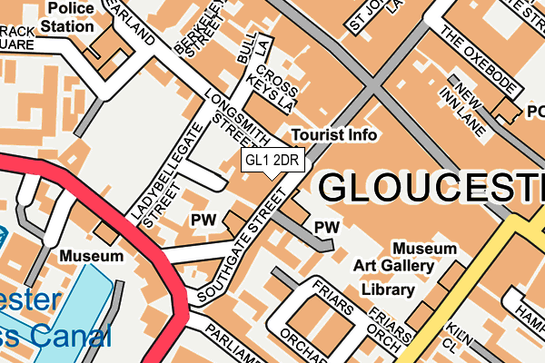 GL1 2DR map - OS OpenMap – Local (Ordnance Survey)