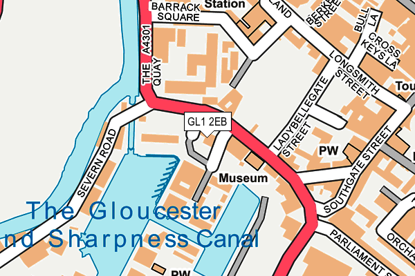 GL1 2EB map - OS OpenMap – Local (Ordnance Survey)