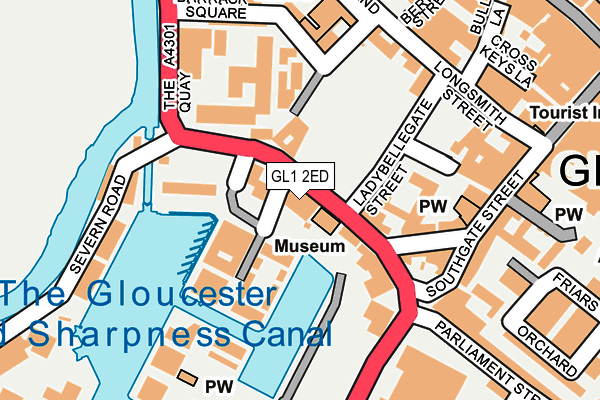 GL1 2ED map - OS OpenMap – Local (Ordnance Survey)