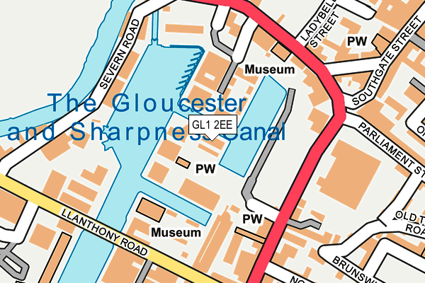 GL1 2EE map - OS OpenMap – Local (Ordnance Survey)