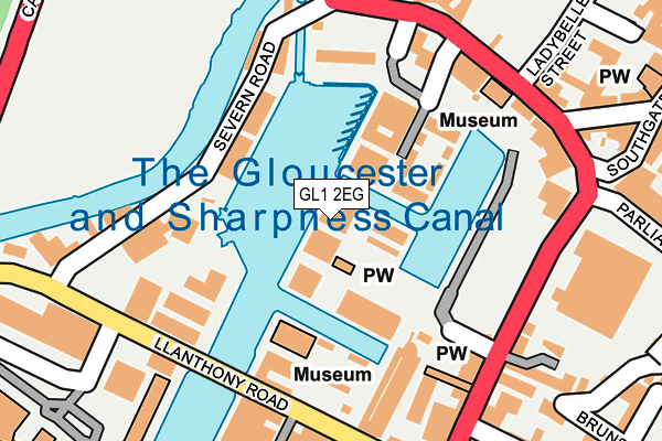 GL1 2EG map - OS OpenMap – Local (Ordnance Survey)