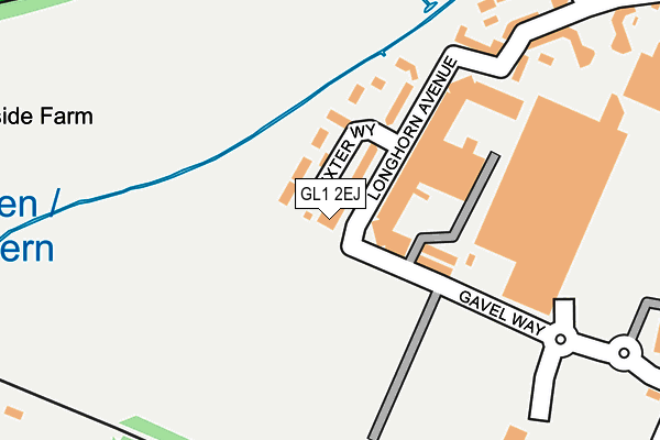 GL1 2EJ map - OS OpenMap – Local (Ordnance Survey)