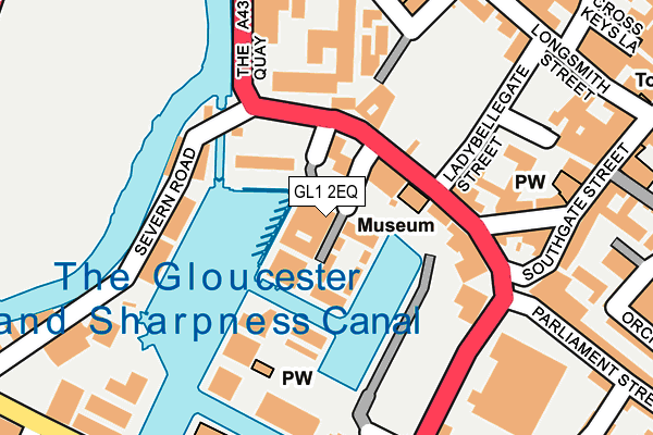 GL1 2EQ map - OS OpenMap – Local (Ordnance Survey)