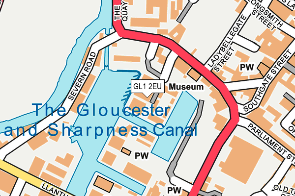 GL1 2EU map - OS OpenMap – Local (Ordnance Survey)