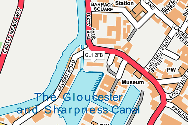 GL1 2FB map - OS OpenMap – Local (Ordnance Survey)