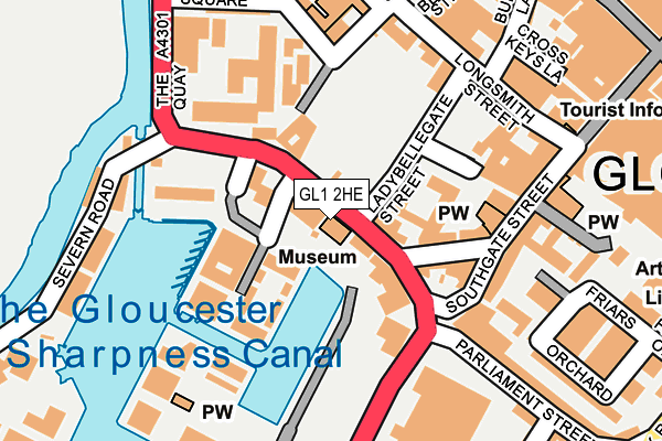 GL1 2HE map - OS OpenMap – Local (Ordnance Survey)