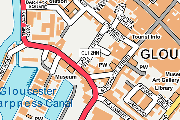 GL1 2HN map - OS OpenMap – Local (Ordnance Survey)