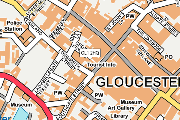 GL1 2HQ map - OS OpenMap – Local (Ordnance Survey)