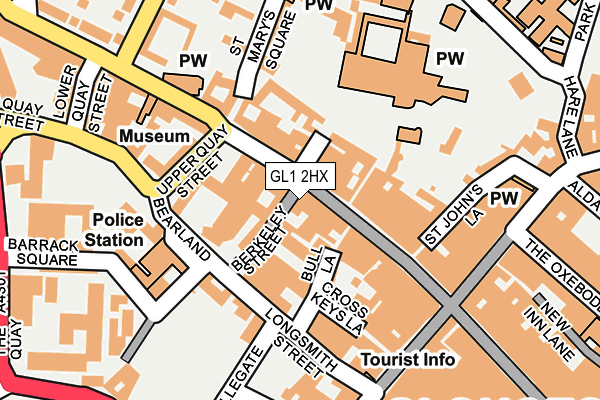 GL1 2HX map - OS OpenMap – Local (Ordnance Survey)