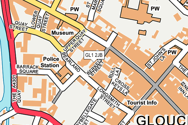 GL1 2JB map - OS OpenMap – Local (Ordnance Survey)