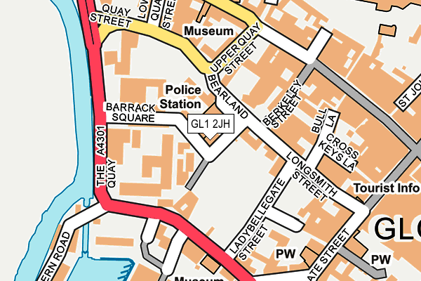 GL1 2JH map - OS OpenMap – Local (Ordnance Survey)