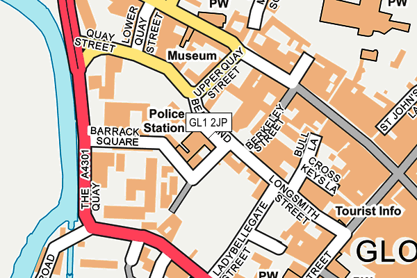 GL1 2JP map - OS OpenMap – Local (Ordnance Survey)