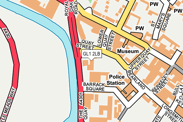 GL1 2LB map - OS OpenMap – Local (Ordnance Survey)