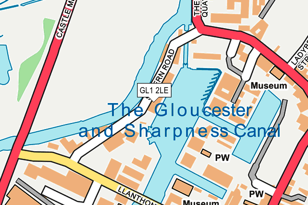 GL1 2LE map - OS OpenMap – Local (Ordnance Survey)