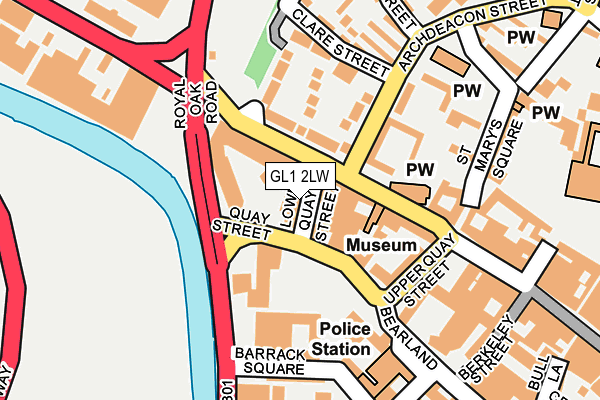 GL1 2LW map - OS OpenMap – Local (Ordnance Survey)