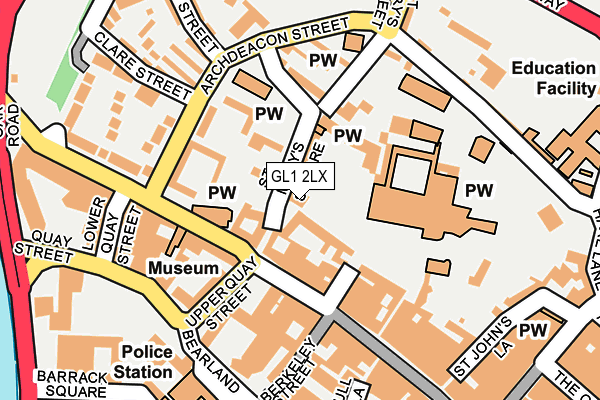 GL1 2LX map - OS OpenMap – Local (Ordnance Survey)