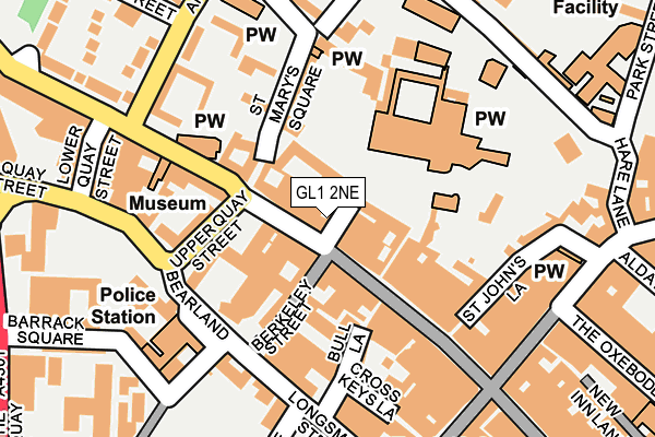 GL1 2NE map - OS OpenMap – Local (Ordnance Survey)