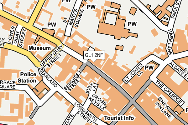 GL1 2NF map - OS OpenMap – Local (Ordnance Survey)
