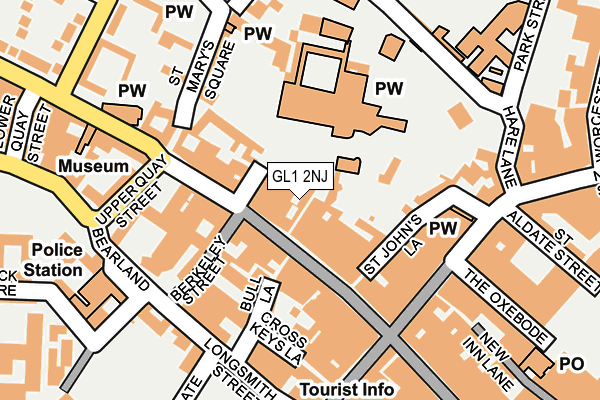 GL1 2NJ map - OS OpenMap – Local (Ordnance Survey)