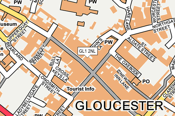 GL1 2NL map - OS OpenMap – Local (Ordnance Survey)