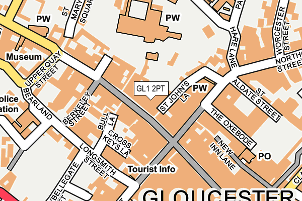 GL1 2PT map - OS OpenMap – Local (Ordnance Survey)