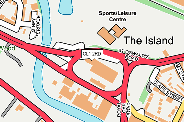 GL1 2RD map - OS OpenMap – Local (Ordnance Survey)