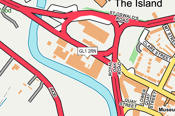 GL1 2RN map - OS OpenMap – Local (Ordnance Survey)