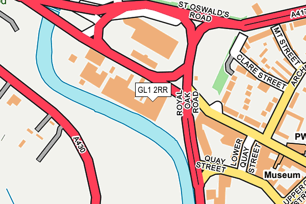 GL1 2RR map - OS OpenMap – Local (Ordnance Survey)