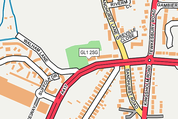 GL1 2SG map - OS OpenMap – Local (Ordnance Survey)