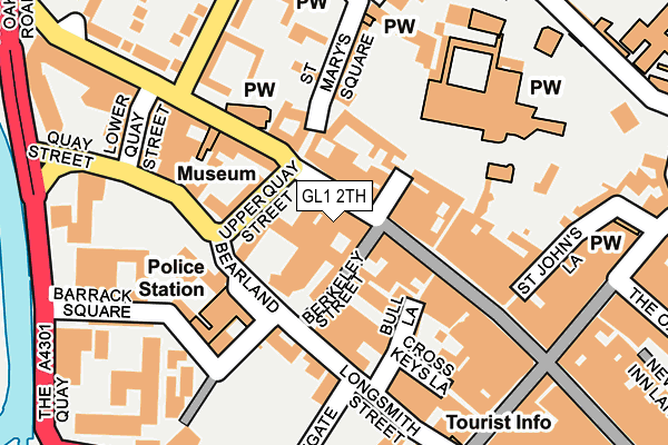 GL1 2TH map - OS OpenMap – Local (Ordnance Survey)