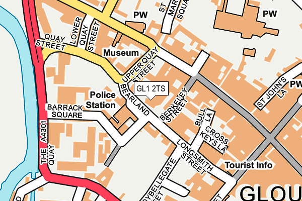 GL1 2TS map - OS OpenMap – Local (Ordnance Survey)